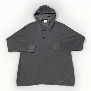 7 Diamonds Hoodie Mens XL Charcoal Gray‎ Waffle Knit Pullover